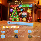 Lumiboard Led Drawing Board with 13 Light Effects, 16" Rechargeable Glow Doodle LED Note Board with Colors, Neon Light Up Drawing Tablet Gifts for Kids for Easter Birthday Christmas Gift Ideas