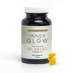 Inner Glow Advanced Hair, Skin & Nails Vitamins – Doctor-Developed Hair Supplement with Biotin, Collagen Peptides, Vitamin D & B12 – Clinically Tested 12-Week Results, Made in USA, Non-GMO
