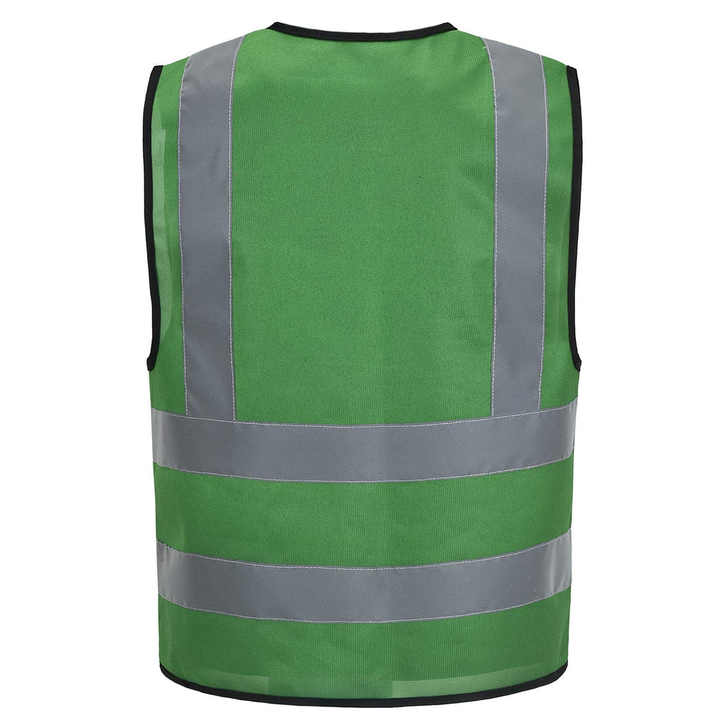 personalise Custom Green xxl High Visibility reflective Safety Vest Logo