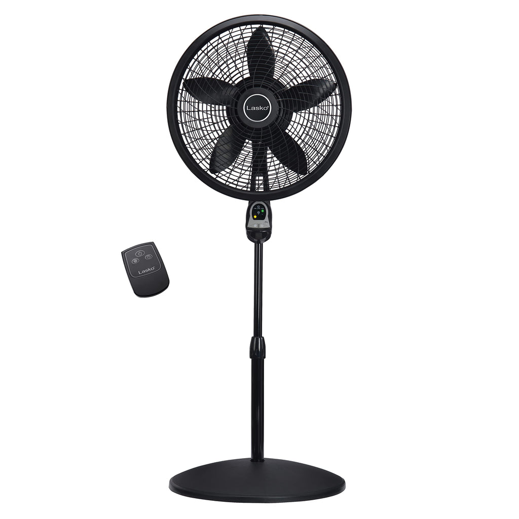 Lasko Cyclone Oscillating Pedestal Fan - Adjustable to 54" - 1843 - Black