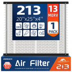 213 Replacement Air Filter, MERV 13,Actual Size: 20.47"x25.6"x3.94", Nominal Size: 20''x25''x4'', HVAC Furnace Filter, Compatible with AprilAire Models 1210, 1620, 2210, 2216, 3210, 4200, 1 Pack