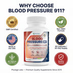Phytage Labs Blood Pressure 911 Premium Supplement - BP Support Pills. 2 Pack