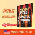 BEAST BITES Creatine Monohydrate Gummies - for Men and Women - 5g Creapure Creatine, Support Muscle Mass, Strength, and Cognitive Function - Made in USA - 150 Gummies - 30 Servings