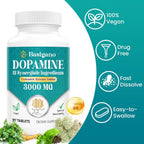 Basigano Natural Dopamine Supplement - Gluten-Free - 90 Tablets(Pack of 2)
