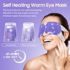 BeHoomi 20Packs Steam Eye Mask, Heated Eye Mask Warm Compress for Eyes, Disposable Self Heating Steam Mask for Home, Sleep, Spa, Travel Essentials & Relaxation Gifts, Valentine's Day Gifts (Lavender)