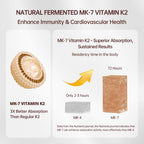 QVQ 300 Pcs 2 in 1 Vitamin D3 10000 iu Plus K2 (MK-7) 200 mcg Virgin Coconut Oil Softgels with Vitamins D & K Supports Calcium Absorption, Bone, Immune, & Heart Health – Easy to Swallow