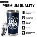 WITTSPOT Birthday Gifts for Men, Dad, Him, Handyman, Grandpa on Fathers Day, Christmas - Dads Birthday Gift Ideas - Cool Mens gifts Ideas, Mens Birthday Gift Ideas - Stainless Steel Men Tumbler 20Oz