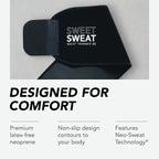 Sports Research Sweet Sweat Waist Trimmer (Core Series) - Premium Sweat Enhancing Fitness Band for Women & Men - Adjustable Fit �� Latex-Free Neoprene - Pink Logo, Medium