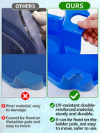 Biggun Anti-Skid Pool Foot Bath - No Inflation Need Foot Wash Rinse Basin Tub for Above Ground Swimming Pools Accessories, Pool Feet Cleaner Wash Tray Before Entering, Installed on Pool Ladder