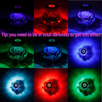 roliys Preserved Real Roses with Colorful Mood Light Wishing Bottle, Eternal Rose，Never Withered Flowers, Table Decor,Christmas Anniversary Valentine's, Blue 4.3inch, 1pcs
