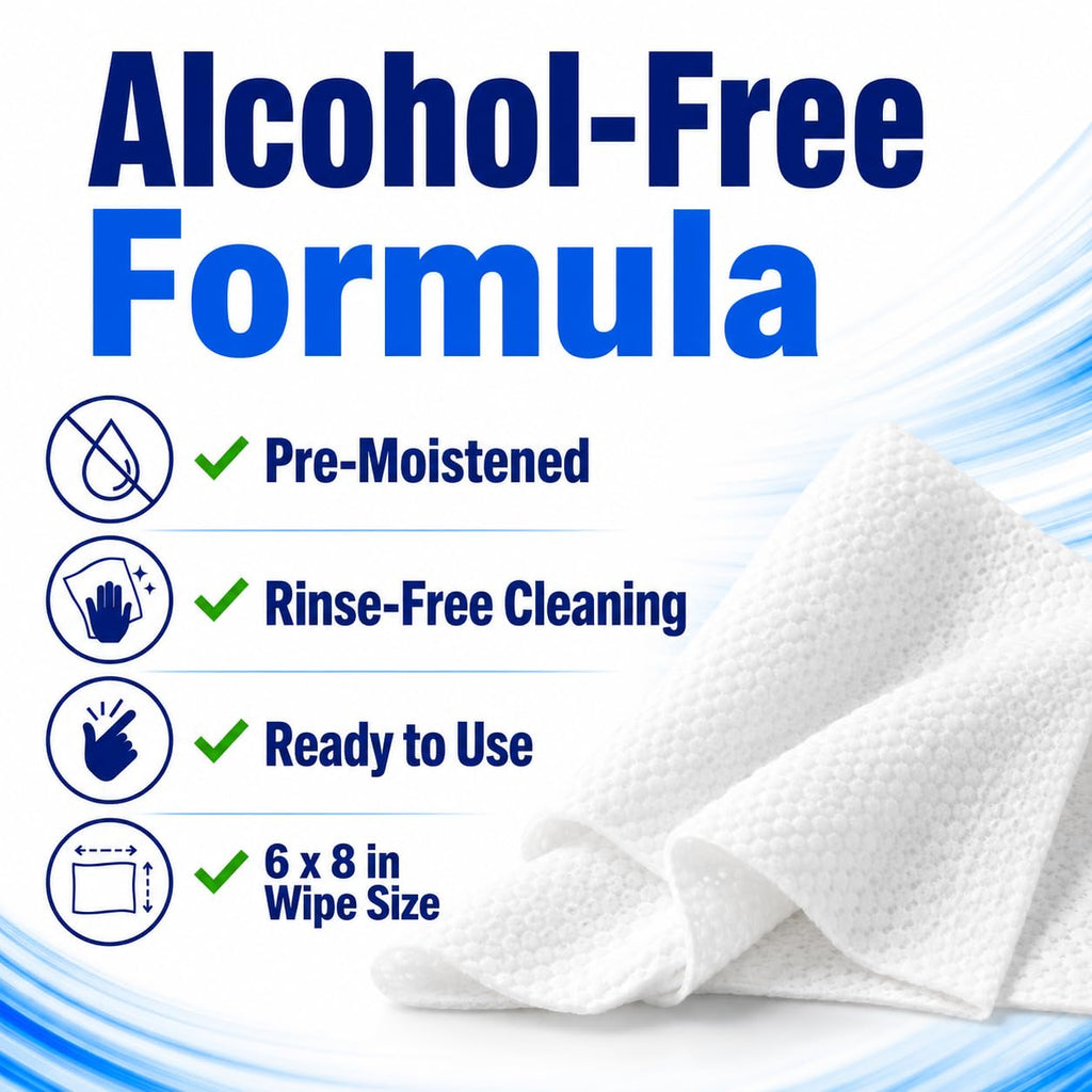 Freshnaps Wet Wipes Bulk - 4 x 800 Count Refill Bags (3200 Commercial Disposable Wipes) Value Pack - For Upward Pull Dispenser Ideal For Public Use