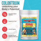 BodyBoost Colostrum Instantized, 99.5% Bovine Colostrum Powder, Immune Booster Supplement with Immunoglobulin & Lactoferrin, Grass Fed Colostrum, Food for Gut Health, Diverse Intake, 2 x 16 oz