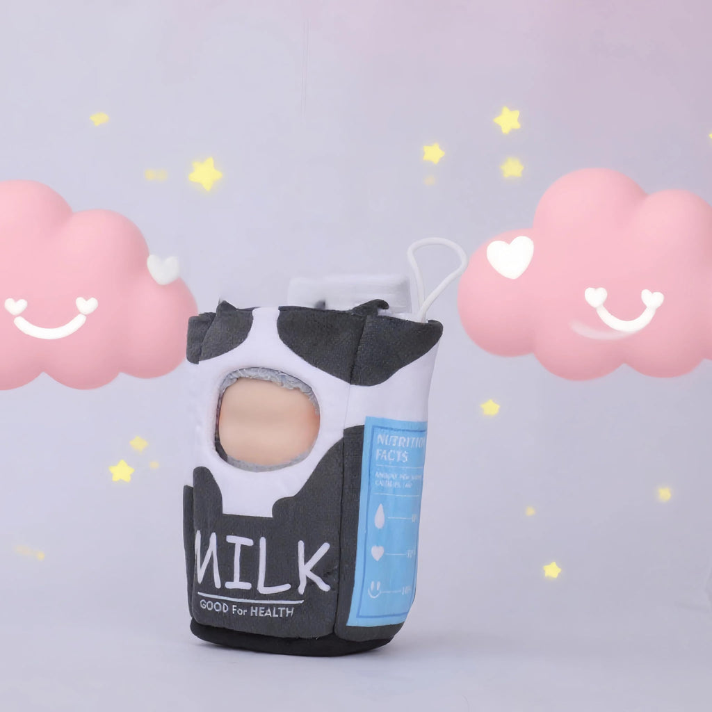 2026 New Adorable One-Piece Milk Clothes for 17cm Dolls, Outfits for Clothes Set, Cute Dolls Keychain Accessories (Doll Not Included)