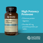 Nature's Sunshine High Potency Protease 60 Capsules