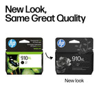 HP 910XL Black High-Yield Ink Cartridge | Works with OfficeJet 8010, 8020 Series, OfficeJet Pro 8020, 8030 Series | Eligible for Instant Ink | 3YL65AN