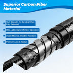 DOBEN Carbon Fiber Pool Pole, 16FT Heavy Duty Telescopic Pool Pole, Universal Extension Pole for Nets, Skimmers, Brushes