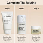 Honest Beauty Sensitive Skin Calm Renew Eye Balm, Moisturizing, Firming, Hypoallergenic, Fragrance-Free, Vegan, 0.5 oz