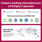 ATLEMISME Empty Gelatin Capsules Size 0 - Clear Empty Capsules 1000 Count - Kosher and Halal Pure Gelatin Pill Capsule - DIY Powder Filling - Fillable Gel Caps for Do-It-Yourself Supplements