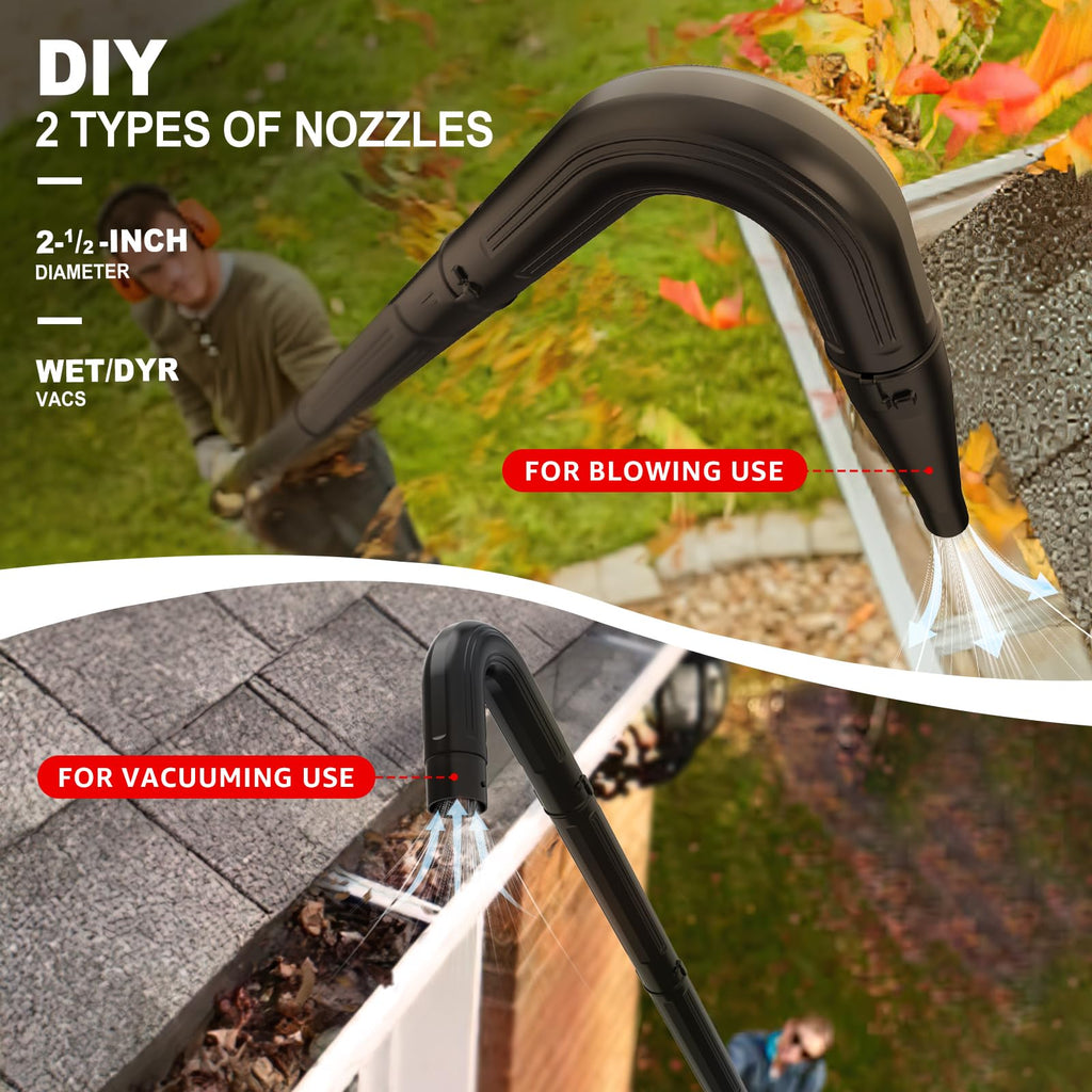 Sealegend 2-1/2 in. Gutter Cleaning Attachment Kit for Wet Dry Vac