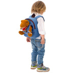 Naturally KIDS Toddler Backpack w. Plush Dinosaur Toy, Kids Gift 2 3 4 5