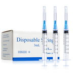 3ml Syringes with 23 Gauge 1 Inch Needles Luer Lock Disposable, 100 Pack