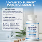 Trobyot Lymphatic Drainage Capsules for Sedentary Lifestyles | Lymphatic Support Supplement with Dandelion & Cleavers | Supports Fluid Balance, Digestion & Circulation | Non-GMO, Vegan | 60 Count