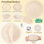 Sourdough Bread Baking Supplies, Sourdough Starter Kit, Bread Proofing Basket, Bread Making Tools Kit, Sour Dough Kit Tools, Sourdough Proofing Basket, Sourdough Kit Gifts for Bakers Women Wife Mom
