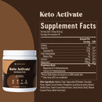 KETO ACTIVATE Dark Chocolate Truffle Exogenous Ketones Drink: Pure Keto Shake Powder with Chocolate Ketones | Jumpstart Ketosis & Boost Energy with Natural Ketones Supplements by Konscious Keto