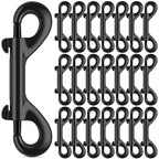 ERKOON 3.5 inch Double Ended Bolt Snaps Hooks 110lbs Load Capacity Zinc Alloy Double Sided Clips Heavy Duty Trigger Snap for Dogs Leashes/Water Bucket/Horse Feed/Hammocks (22 Pack)