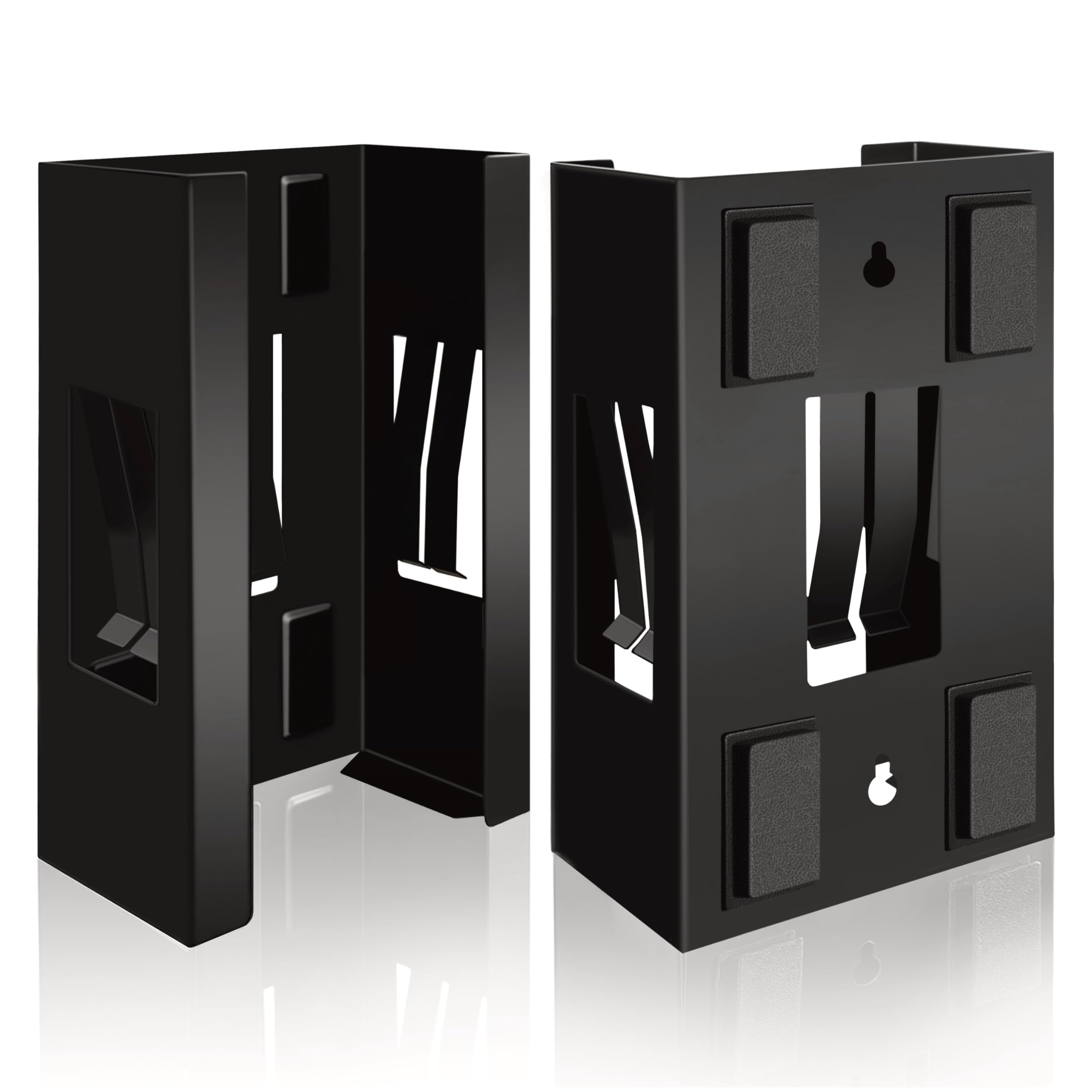 C&T 2 Piece Magnetic Glove Box Holder, Tissue Dispenser, Holds Boxes of Gloves, Towels, Wipes and Tissues,Suitable for Wall mounting, toolboxes, garages, workshops, Offices and Kitchens