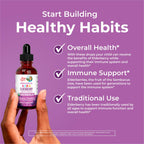 MaryRuth Organics USDA Organic Elderberry Liquid Drops for Kids | Vegan Elderberry Extract Organic Glycerin | Immune Support Supplement | Overall Health | Formulated for Ages 4-13 | 1oz