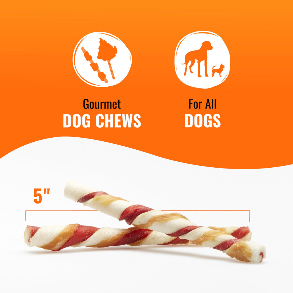 Good 'n' Fun Twists Long-Lasting Dog Treat Made With Real Protein, 70 Count