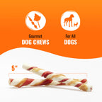 Good 'n' Fun Twists Long-Lasting Dog Treat Made With Real Protein, 70 Count