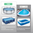 LILITUAN Solar Pool Lights for Above Ground Pools, 10 Pack Waterproof Above Ground Pool Lights, Dusk to Dawn Auto On/Off Decorative Night Lights for Frame Pool, Outdoor Railings (Colour Light)
