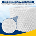 Gazeer Humidifier Replacement Filter Compatible with Canopy Bedside and Nursery Humidifier,Made with Wood Pulp, Paper Filter, 2-Pack