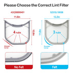 ADQ56656401 Dryer Lint Filter Upgraded Stainless Steel Mesh Screen for LG ADQ566564 and Ken-more Elite Dryer Lint Screen Replacement with Clothes Dryer Lint Vent Trap Cleaner Brush Part #PS3531962