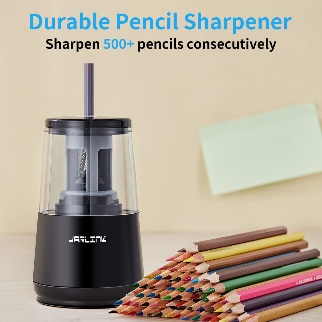 JARLINK Electric Pencil Sharpener, Heavy Duty Helical Blade, Auto Stop
