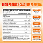 Calcium 1200 mg with Vitamin D3 Gummies for Adults - Calcium Citrate with Vitamin D3 K2, Magnesium, Zinc, Boron, Copper and Ashwagandha - Extra Absorption Calcium Supplement for Women Men