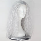 Witch Wig Old Lady Wig Women Long Grey Curly Costume Cosplay Wig