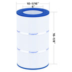 Cryspool® 09022 Filter Compatible with Clean & Clear 75, CC75, PAP75, R173214, 59054100, C-9407, FC-0685, 75 Sq. Ft Pool Filter Cartridge, 1 Pack