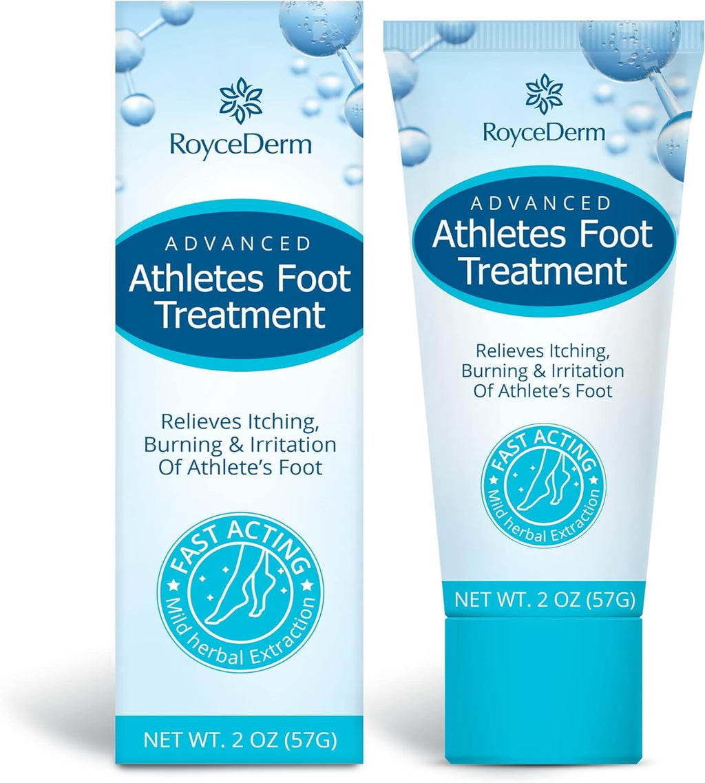 Roycederm Extra Strength Athletes Foot Treatment Cream, Powerful Relief for Itching and Burning, Suitable for Men and Women