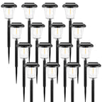 16Pack Solar Pathway Lights Outdoor, Warm White LED Waterproof Solar Lights