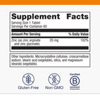 Metagenics Zinc A.G. - Highly Absorbable Zinc with Arginine & Glycine Chelates - Supports Immune Function, Bone Health, Skin & Energy Metabolism - Non-GMO & Gluten-Free - 60 Tablets