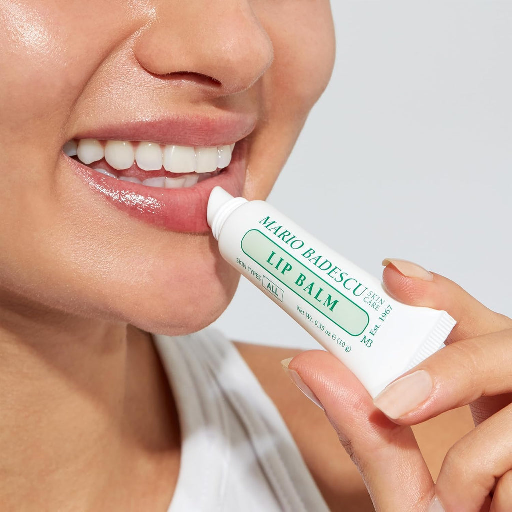 Mario Badescu Moisturizing Original Lip Balm for Dry Cracked Lips, Infused with Coconut Oil and Shea Butter, Ultra-Nourishing Lip Care Moisturizer for Soft, Smooth and Supple Lips, 3 Pack
