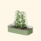 Vego Garden A-Frame Trellis Cucumber Cage for Garden & Pots, Rust-Resistant Tomato Stakes Heavy Gauge Plant Cage Trellis Support for Climbing Vegetables Plants 2 Pack