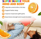 DR. MORITZ Sugar-Free Calm Magnesium Gummies for Kids and Adults - Non-GMO Magnesium Citrate Gummies - Orange Flavor - 2-Pack (120 Count)
