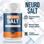 (3 Pack) Neuro Salt Capsules, Neuro Salt Brain Support Pills with Natural Ingredients, Advanced Formula NeuroSalt Maximum Strength Health & Wellness Support Vitamin for Women and Men (180 Capsules)