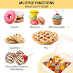 Moretoes 24pcs Bakery Boxes, 10x10x2.5 Inches Auto-Popup Pie Boxes for Cookies, Chocolate Covered Strawberries, Pies, Donuts, Muffins