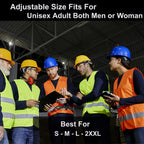Lavori-AK Black Safety Vests 20 Pack - Reflective High Visibility Construction ANSI Class 2 Work Vests for Men,Woman,Hi Vis Mesh and Neon Silver Strip