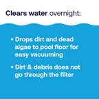 HTH 67080 Swimming Pool Care Drop Out Flocculant - Clears Cloudy Water Fast
